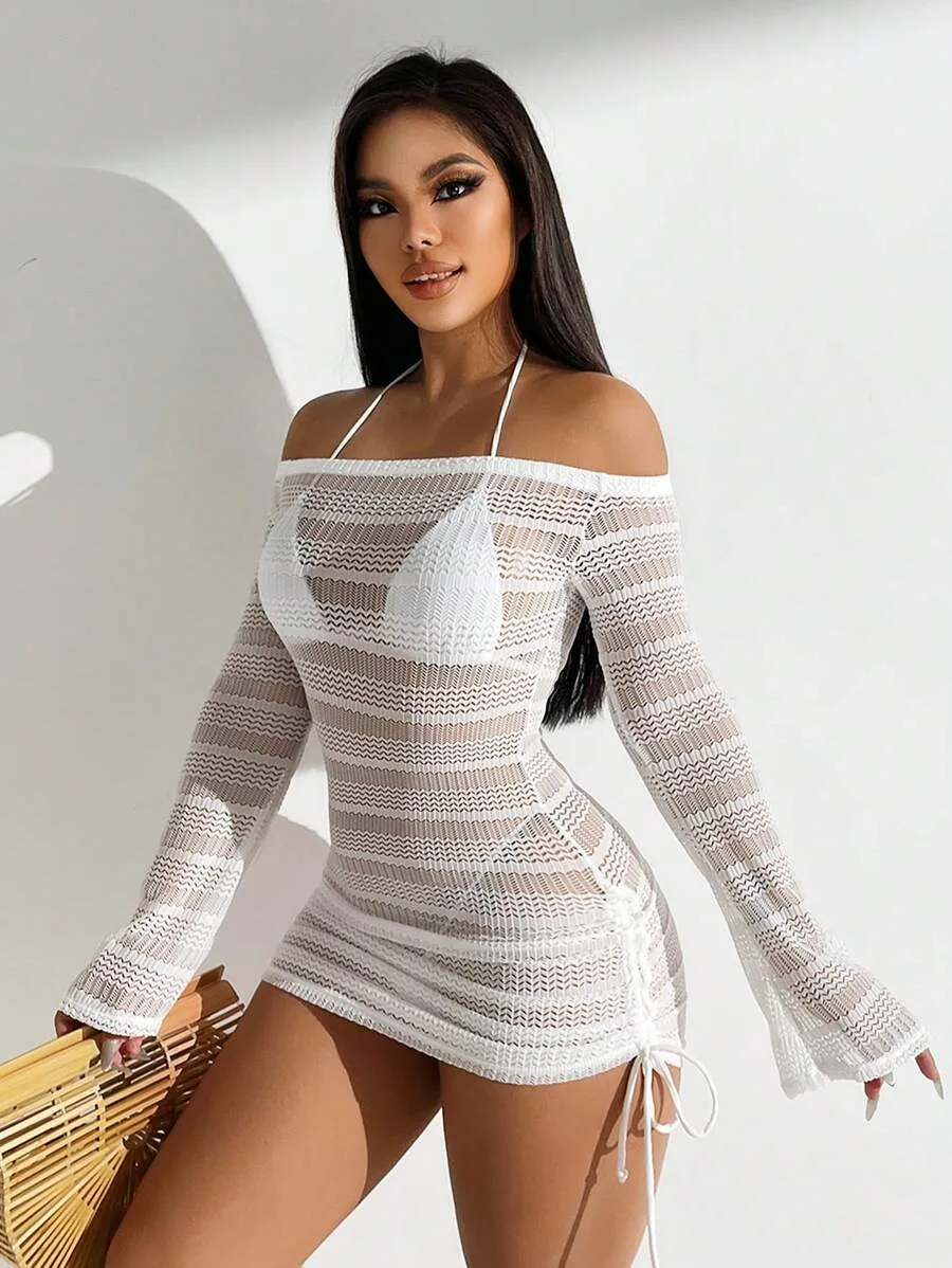White Crochet Cover-Up Dress — photo 1 of 5